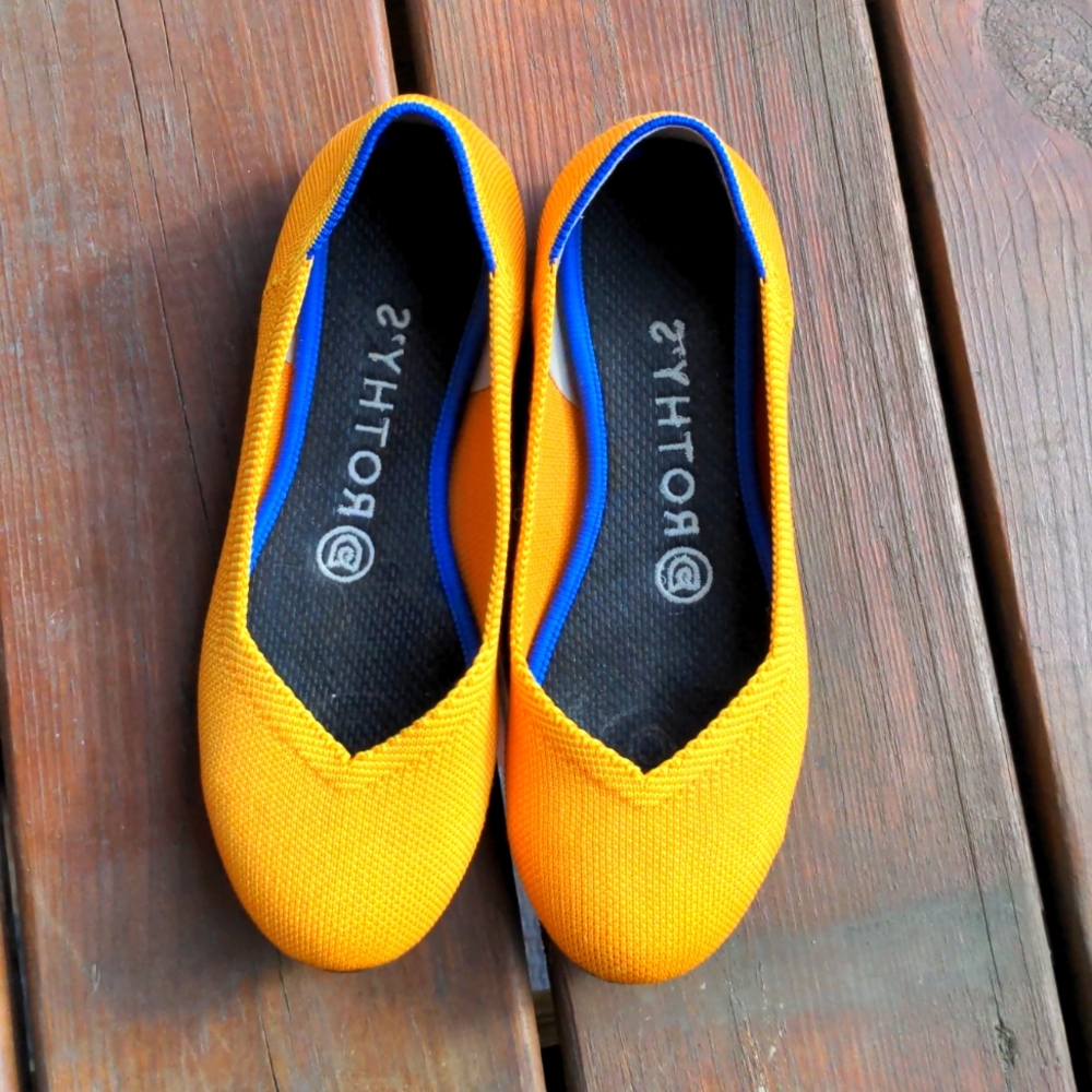 Rothy's Golden yellow flats Size 6